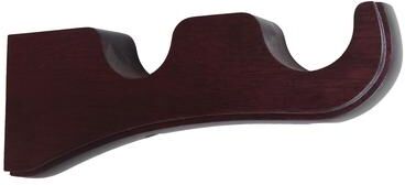 Lumi Home Furnishings Mix & Match Wood Single / Double Curtain Rod Bracket