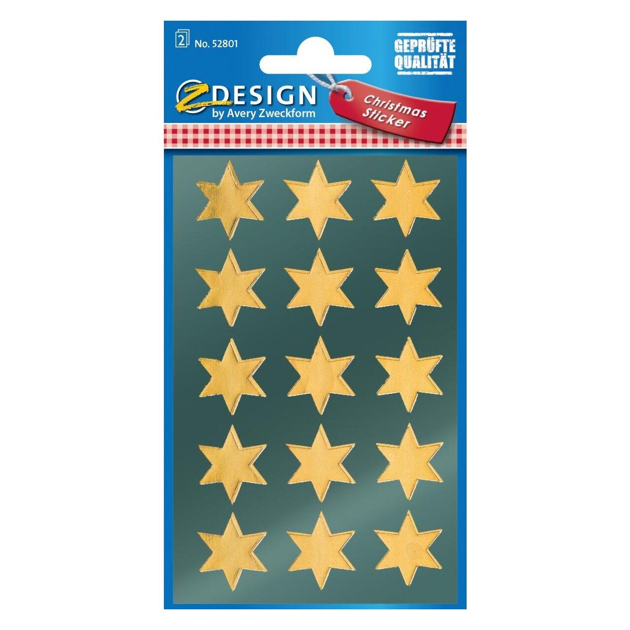 Z-Design Weihnachts-Aufkleber (30 Sticker) (52801)