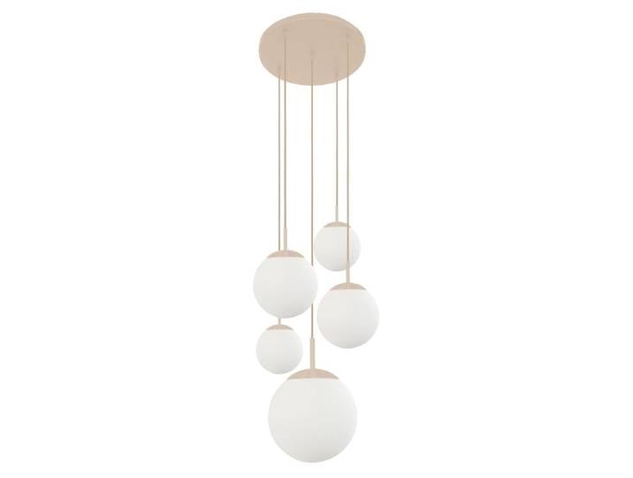 Suspension - crème - Bollique - verre - Ø 60cm - E27 - 2730CR - Steinhauer
