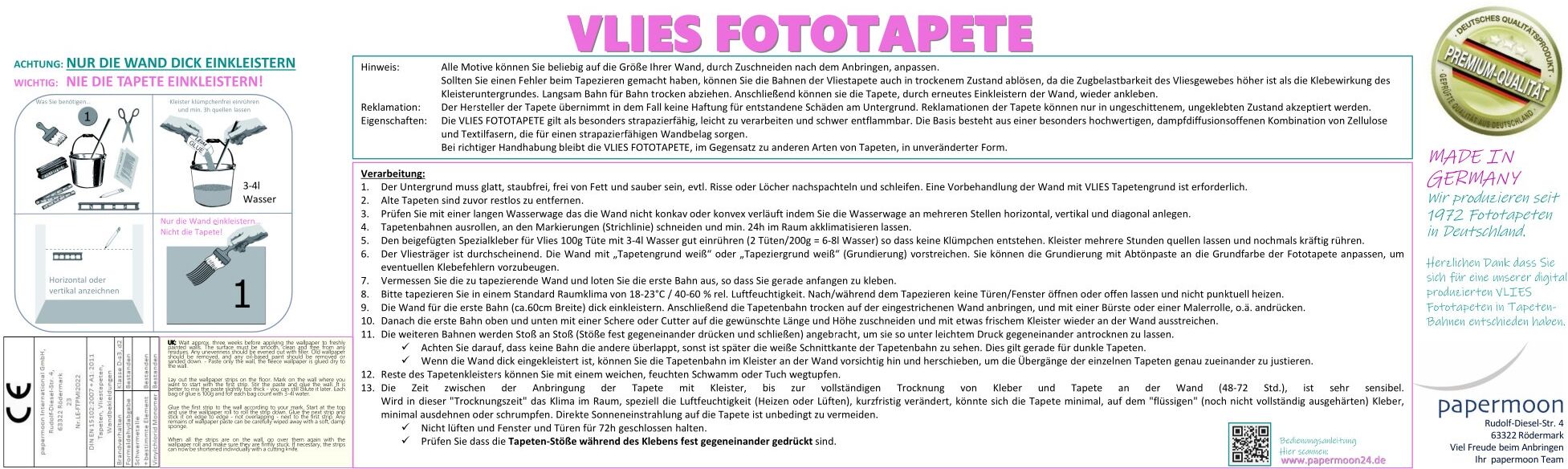 Fototapete PAPERMOON "Schwarzes Auto im Rampenlicht", bunt, B:1,5m L:1,11m, Vlies, Tapeten, Fototapete