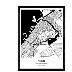 POSTER Dubai - Vereinigte Arabische Emirate A4 Rahmenlos