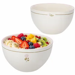 2er Set Jardin Rosa Müslischalen 500ml Ø13,3cm Keramik rosa Blumen Bowl Dessert