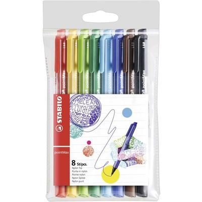 STABILO Filzschreiber - pointMax - 8er Pack - mit 8 verschiedenen Farben