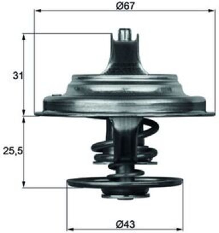 Thermostat, Kühlmittel MAHLE TX 23 83D