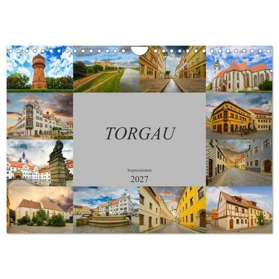 Torgau Impressionen (Wandkalender 2027 DIN A4 quer), CALVENDO Monatskalender