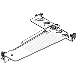 Lenovo ThinkSystem V3 1U x16/x16 PCIe G5 Riser1, Server Zubehör, Schwarz