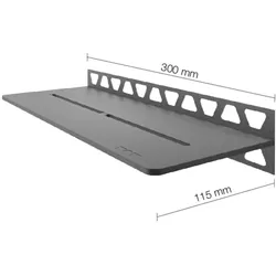 Schlüter Systems SHELF-W-S1 Wand-Ablagesystem Pure Aluminium TSG - strukturbeschichtet grau Höhe: 300 mm Breite: 87 mm