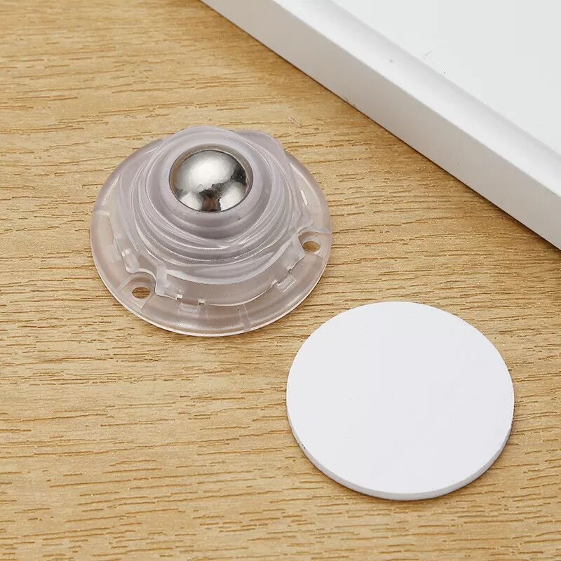 INF Pack de 20 roulettes autocollantes, roulettes pivotantes robustes pour meubles Transparent