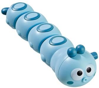 Uplift Treasures Cartoon Clockwork Caterpillar Crawling Wind Up Toy blue