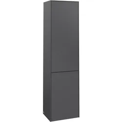 Villeroy & Boch Subway 3.0 Hochschrank, Graphite, 450x1710x346mm, 1 Tür, 1 Wäscheklappe, mit Absenkautomatik