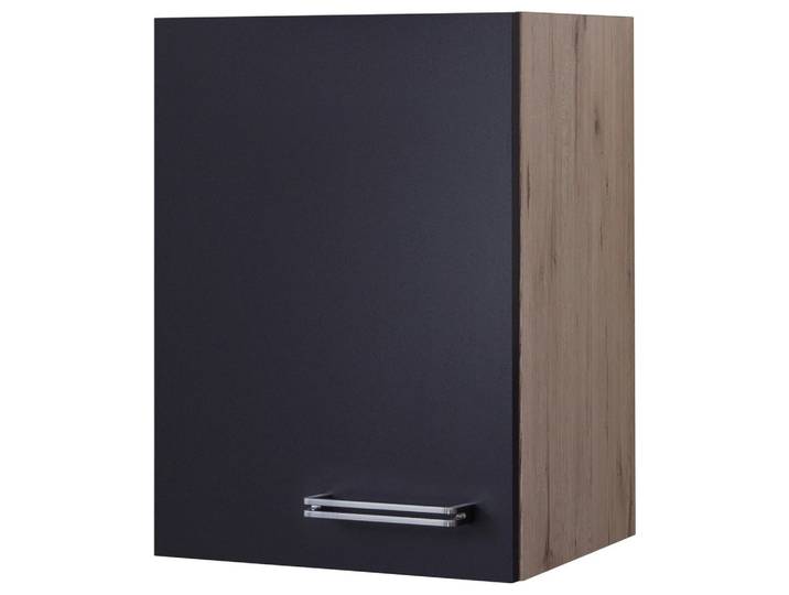 Küchenoberschrank Anthrazit/Eiche
