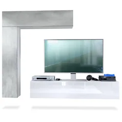 WOHNWAND Taurito Fronten in Beton Oxid Optik
