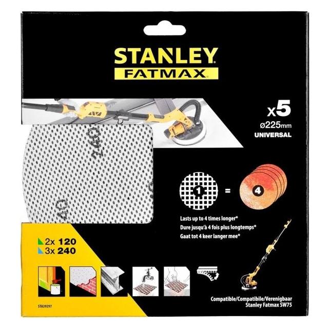 Stanley MESH DISC 225MM STA39297-XJ 5PCS (STA39297P)