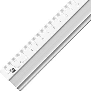 Alco Lineal 1450-2, 70 cm, Aluminium, mit Tuschefacette, silber