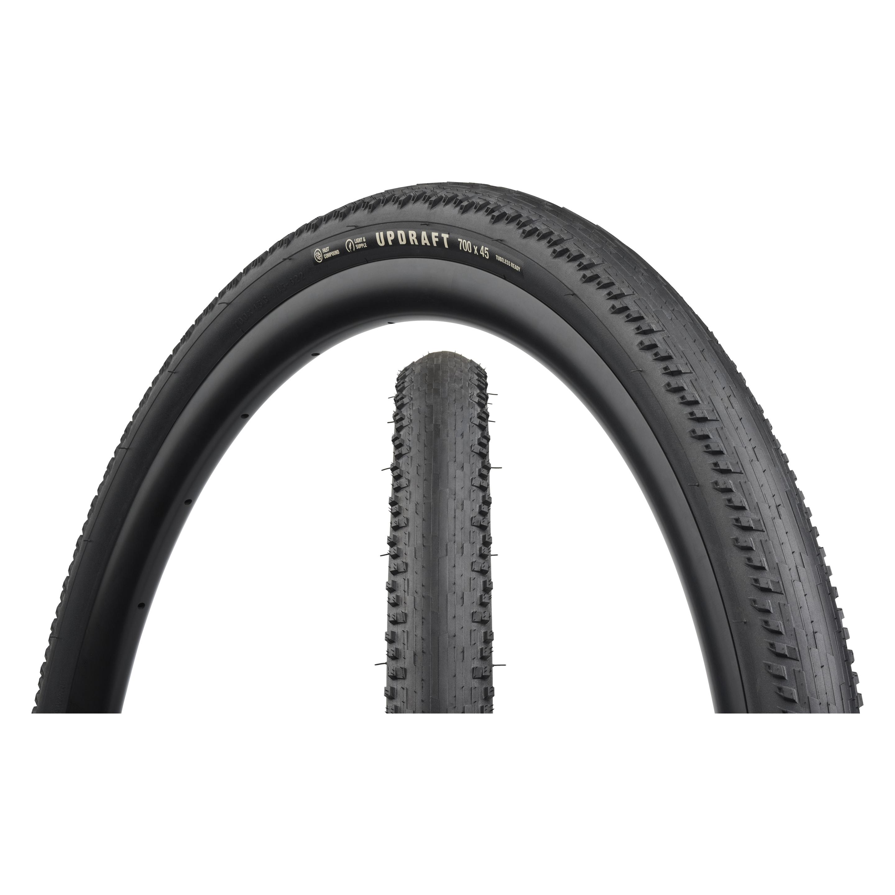 Teravail Updraft Durable Faltreifen, 700x40C, 40-622, Fast Compound, Tubeless, black (40-622) (57503077)