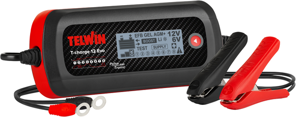 TELWIN T-CHARGE 12 EVO - Automatisches Batterie-Lade- und Erhaltungsgerät