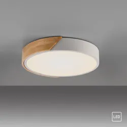 JUST LIGHT JUST LIGHT. LED Deckenleuchte BILA, 1xLED-Board/24W, 3000K, rund, Weiss
