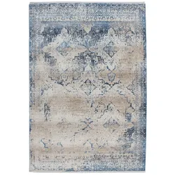 Kayoom Takara AE 500 Creme / Blau 120cm x 170cm