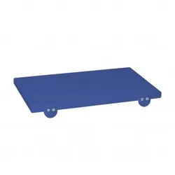 Blaues Schneidebrett 50 x 30 x 2 cm mit Teflon-Anschlag