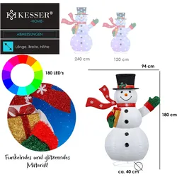 Kesser, Weihnachtsbeleuchtung, Schneemann
