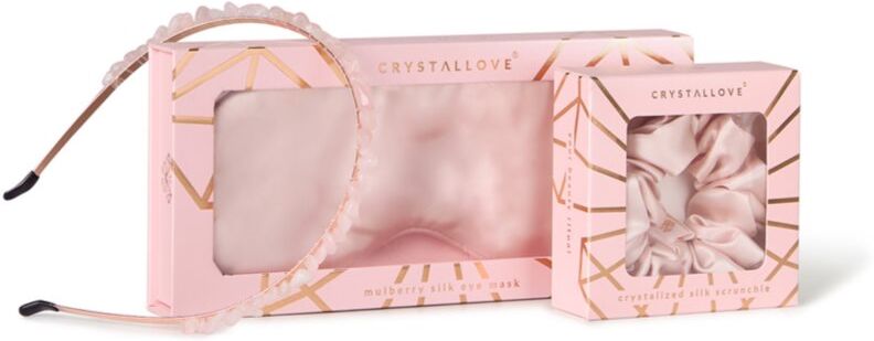 Crystallove Rose Silk Set ensemble pour cheveux