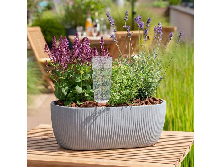 Vase à plantes 46/274 Ø 17cm Gris/Gris