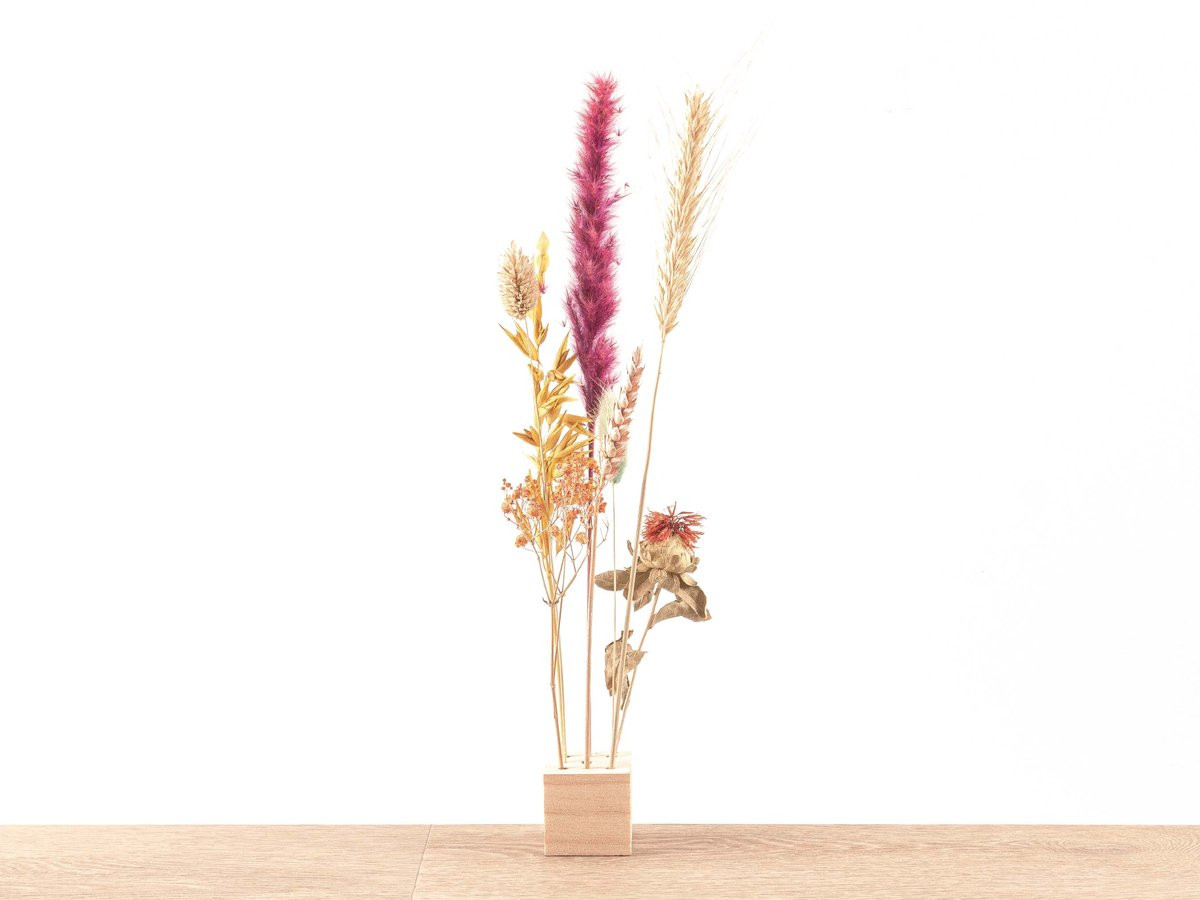 Trendhero Houten standaard voor gedroogde bloemen - Klein