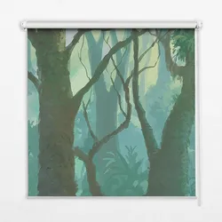 INNENROLLO - Fensterrollo - Rollo - 140x140 cm - Bäume