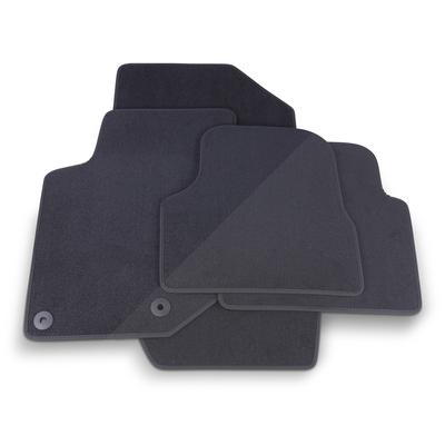 Thomatex Textil Fußmatten-Set Samtvelours Opel Corsa F, schwarz [Hersteller-Nr. 630006] für Opel