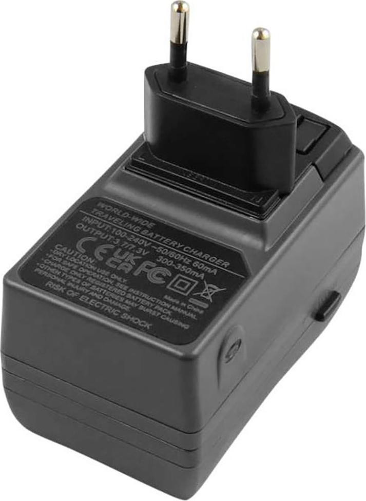 Avizar CR123 batterijoplader compatibel met Canon, Kodak en Nikon, zwart