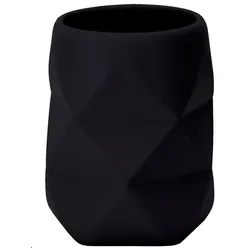 Kleine Wolke Zahnputzbecher Crackle Polyresin Schwarz