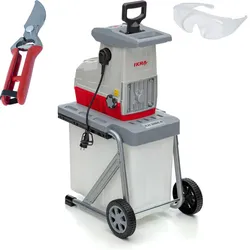 Elektro Leisewalzenhäcksler ILH 3000 A – inkl. Gartenschere & Schutzbrille