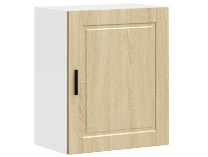 GPWERSDF Küchen-Hängeschrank Porto Sonoma-Eiche Holzwerkstoff Wandmontage, Feuchtes Tuch Reinigung, Robust, Stauraum für Küchenutensilien