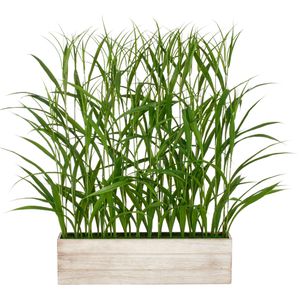 Creativ-green Kunstpflanze Jumbogras Raumteiler, für außen, im Topf, Höhe 120 cm