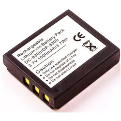 AGI Akku kompatibel mit Maginon DC 8300 DC X DC-XZ6 DC 8600 (Kamera Akku), Kamera Stromversorgung, Schwarz