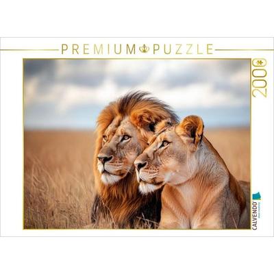 CALVENDO Puzzle Im Reich der Löwen - Loyalität und Freiheit | 2000 Teile Lege-Größe 90x67cm Foto-Puzzle für glückliche Stunden, von , Calvendo Puzzle
