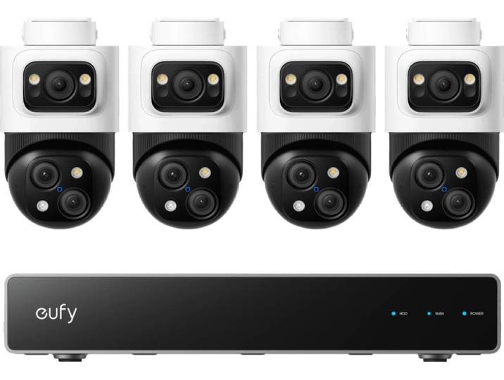 Anker eufy PoE Security System + NVR + S4 4-Pack