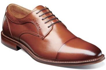 Stacy Adams Maddox - Mens 8 Brown Oxford Shoes Medium