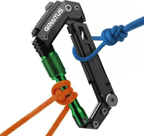 Famanu Multifunctioneel 8-in-1 gereedschap met karabijnhaak
