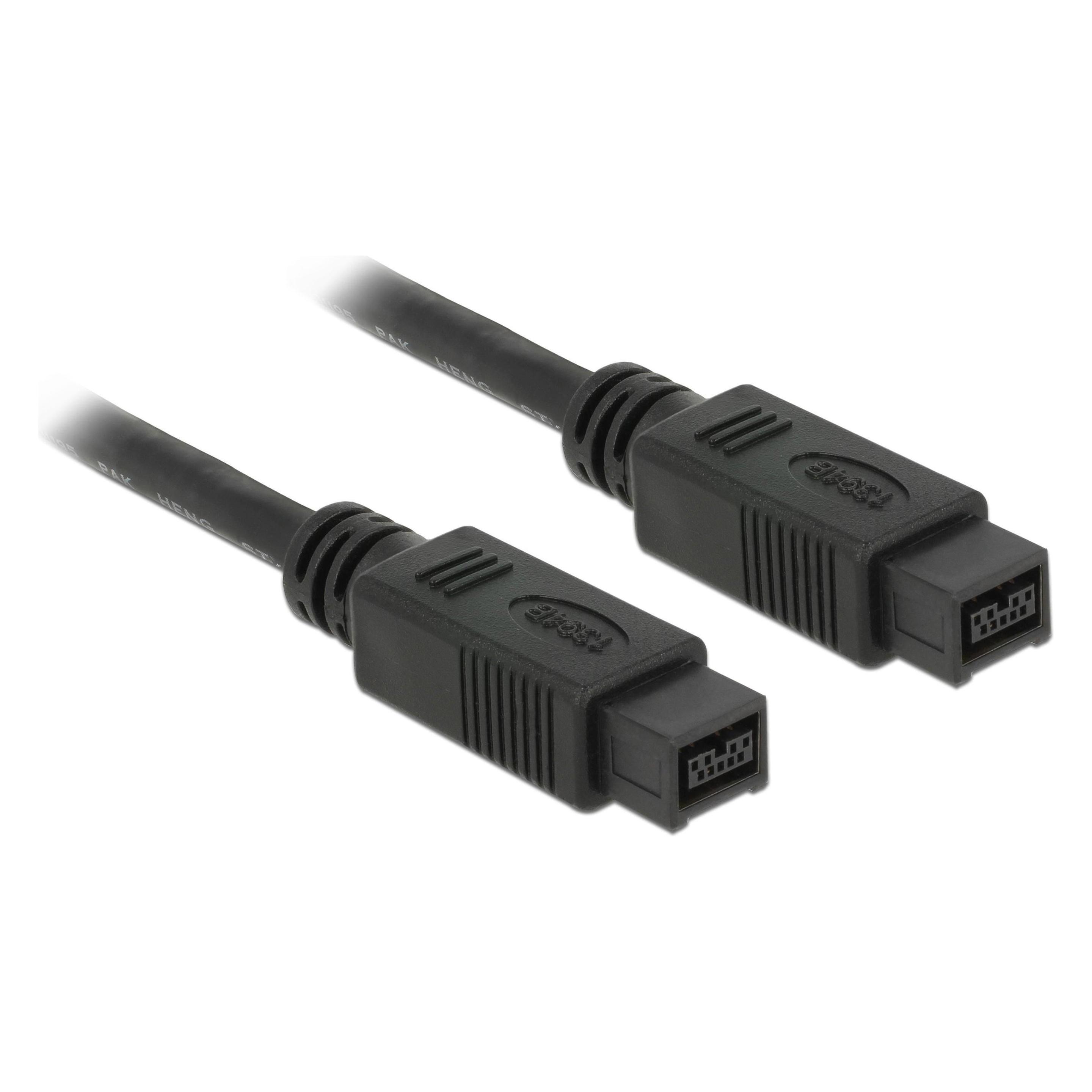 Delock Kabel FireWire IEEE 1394B 9Pol/9Pol, 2Meter (2 m, FireWire) (82599)