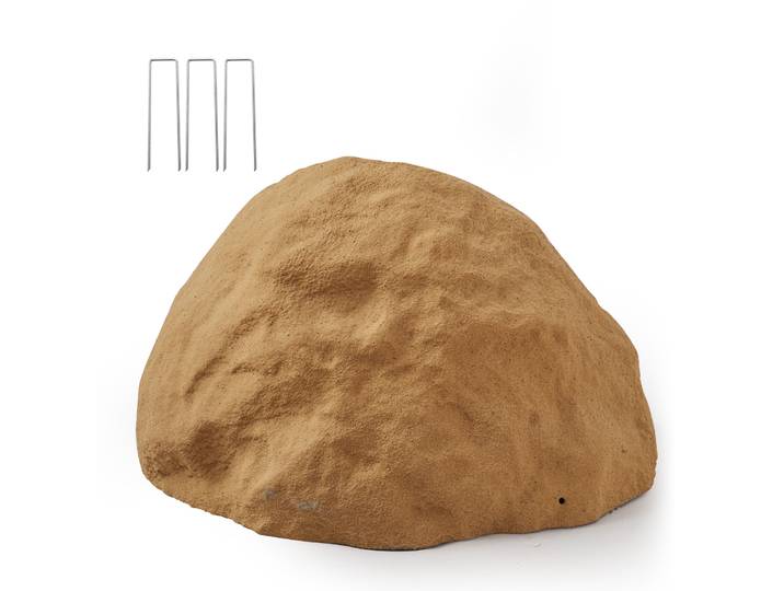 Vevor Faux Rocher Pour Jardin\, Couverture Decorative En Roche Artificielle\, Aspect Realiste\, Fausse Pierre Creuse Pour Cacher Pompe De Puits\, Decoration Jardin\, Paysage Exterieur\, Brun Sable\, Taille M