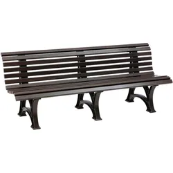 Blome, Gartenbank, Gartenbank Borkum Kunststoff 4-Sitzer schokobraun