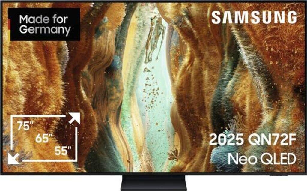 Samsung 55" Neo QLED QN73F 4K Vision AI Smart TV (2025), 139,7 cm (55"), 3840 x 2160 Pixel, Neo QLED, Smart-TV, WLAN, Schwarz