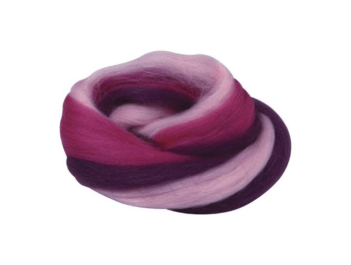 Merino-Kammzug, multicolor, im Band, 21 mic, SB-Btl. 50g