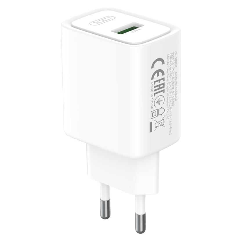 xO Steckdosenladegerät CE50 QC 18 W, 1x USB, weiss (18 W, 1 Port) (78257126)