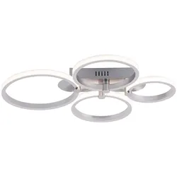 Smart LED Deckenlampe dimmbar App Fernbedienung RGB Farbwechsel Wohnzimmerlampe, 26W 900lm warmweiß-kaltweiß, LxBxH 59x47x8 cm