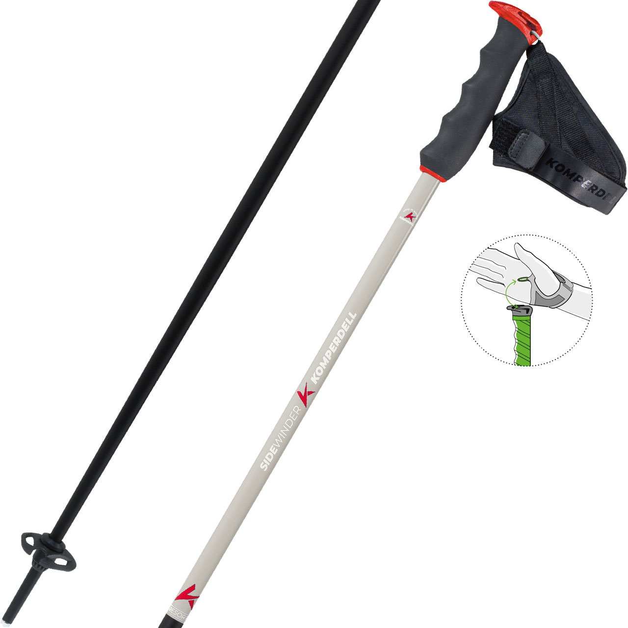 Komperdell Sidewinder TI anthrazite/sand - 120 cm