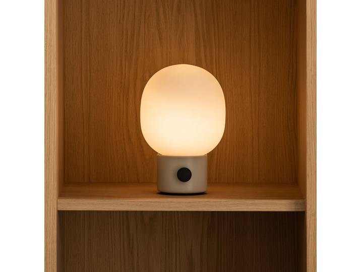 Lampe à poser portable JWDA Alabaster White - Audo Copenhagen - Salon / séjour - Design - Verre
