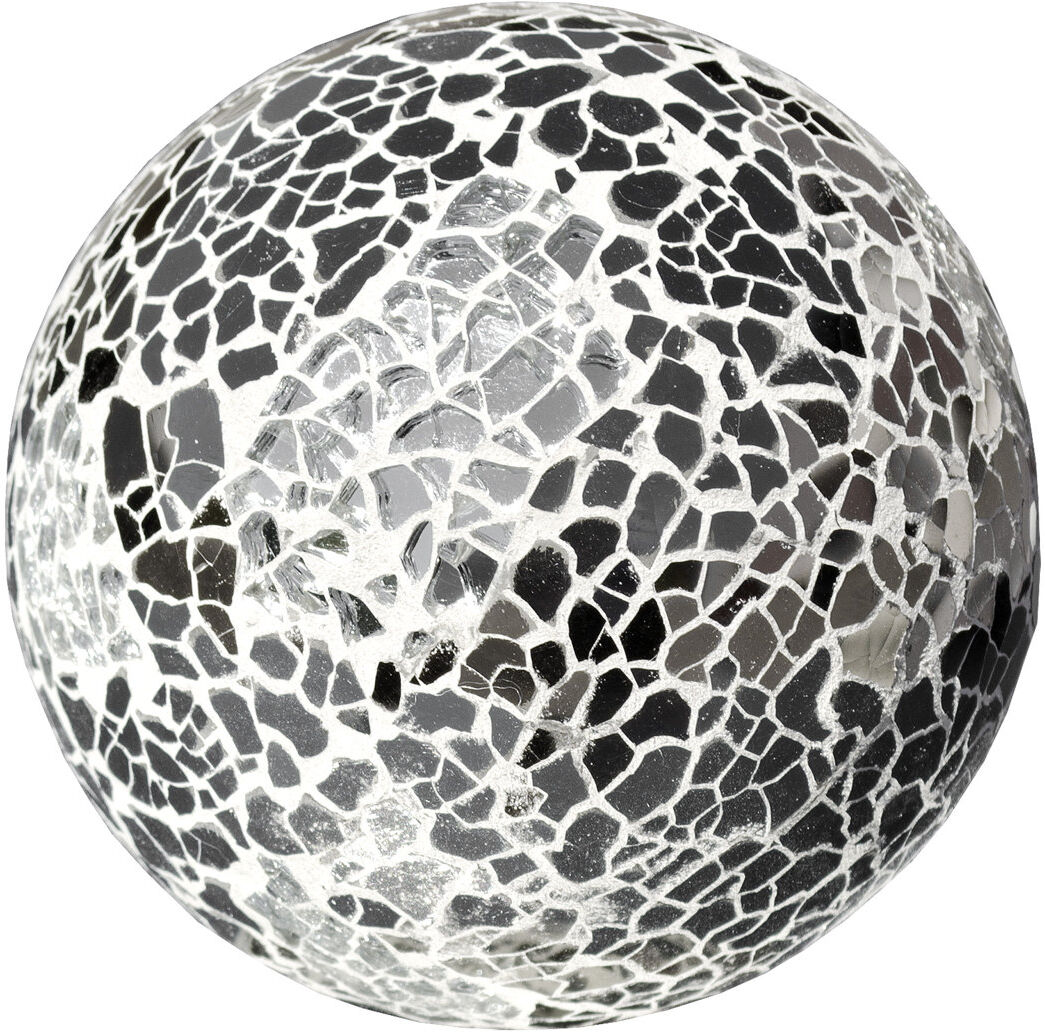 Home Essence Handmade Glass Abstract Figurine / Sculpture Decorative Object Grey 12cm H X 12cm W X 12cm D