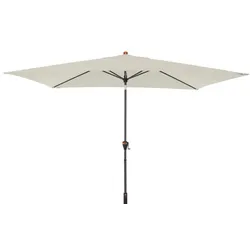 Doppler Marktschirm myZone AutoTilt 300 x 200 cm Aluminium Beige Natur